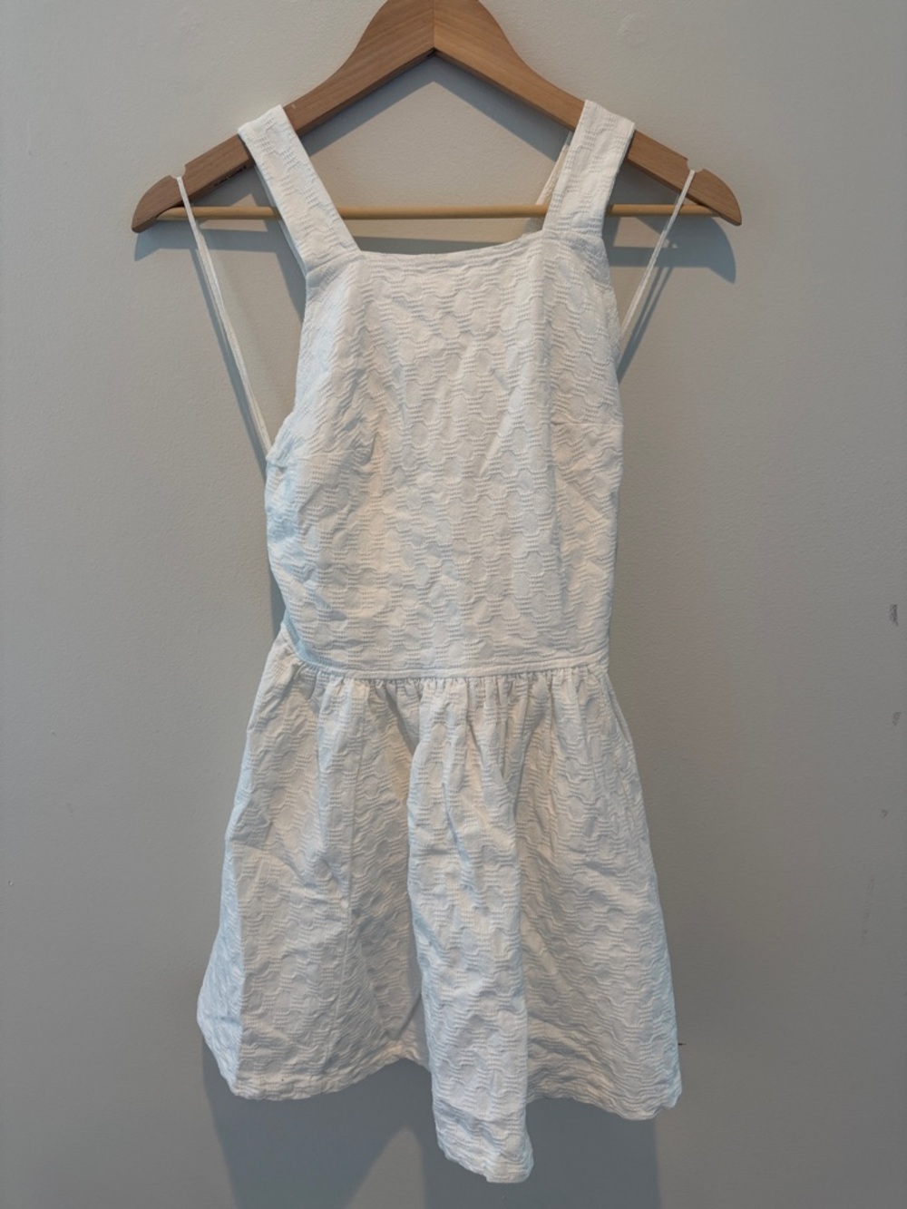 Free People White Textured Sundress